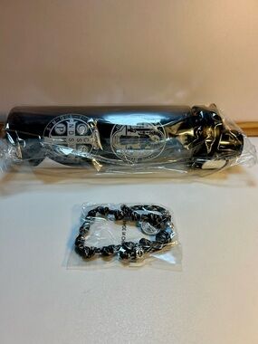 St. Benedict Medal Bundle: Paracord Rosary Bracelet and 24oz water bottle.